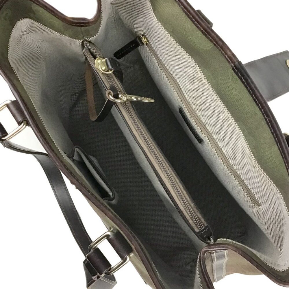 Dooney & Bourke Dark Green Canvas Shoulder Bag - Picture 11 of 15